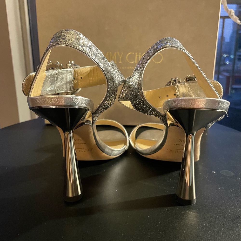 Authentic Jimmy Choo Sandals - Sereno 100. Size 8.5 - Picture 4 of 6